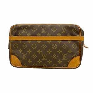 Louis Vuitton Monogram Compiègne 28 Clutch Bag M51845 Brown Men's